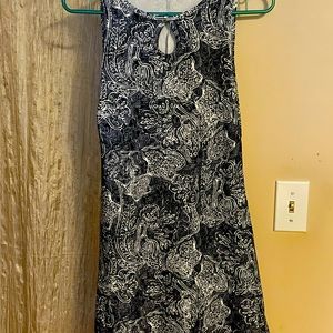 Nuu-Muu athletic dress.  Navy pattern.